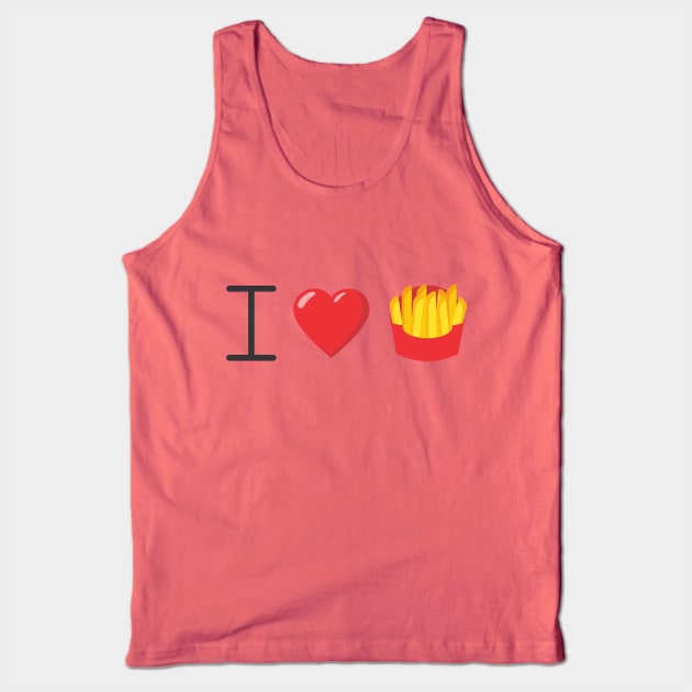 I Love Frys Emoji Logo Tank Top by mail@ilovefrys.com